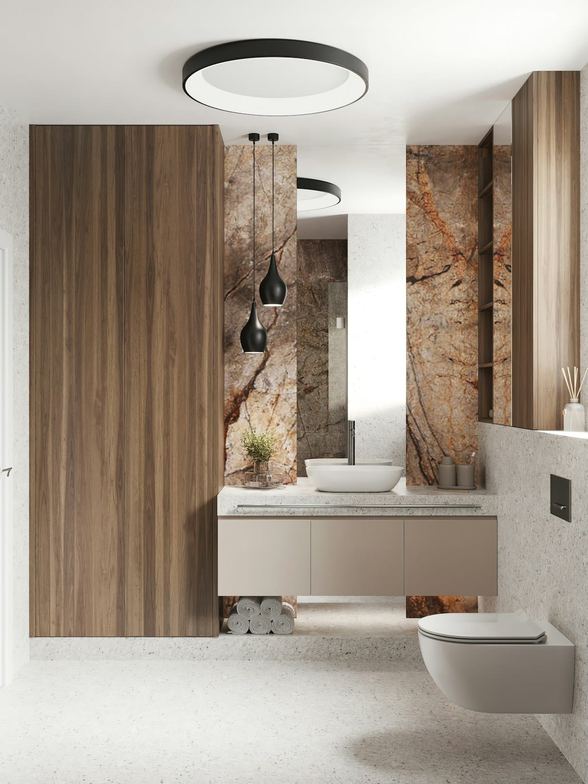 Salle de bain contemporaine — Confort Willem