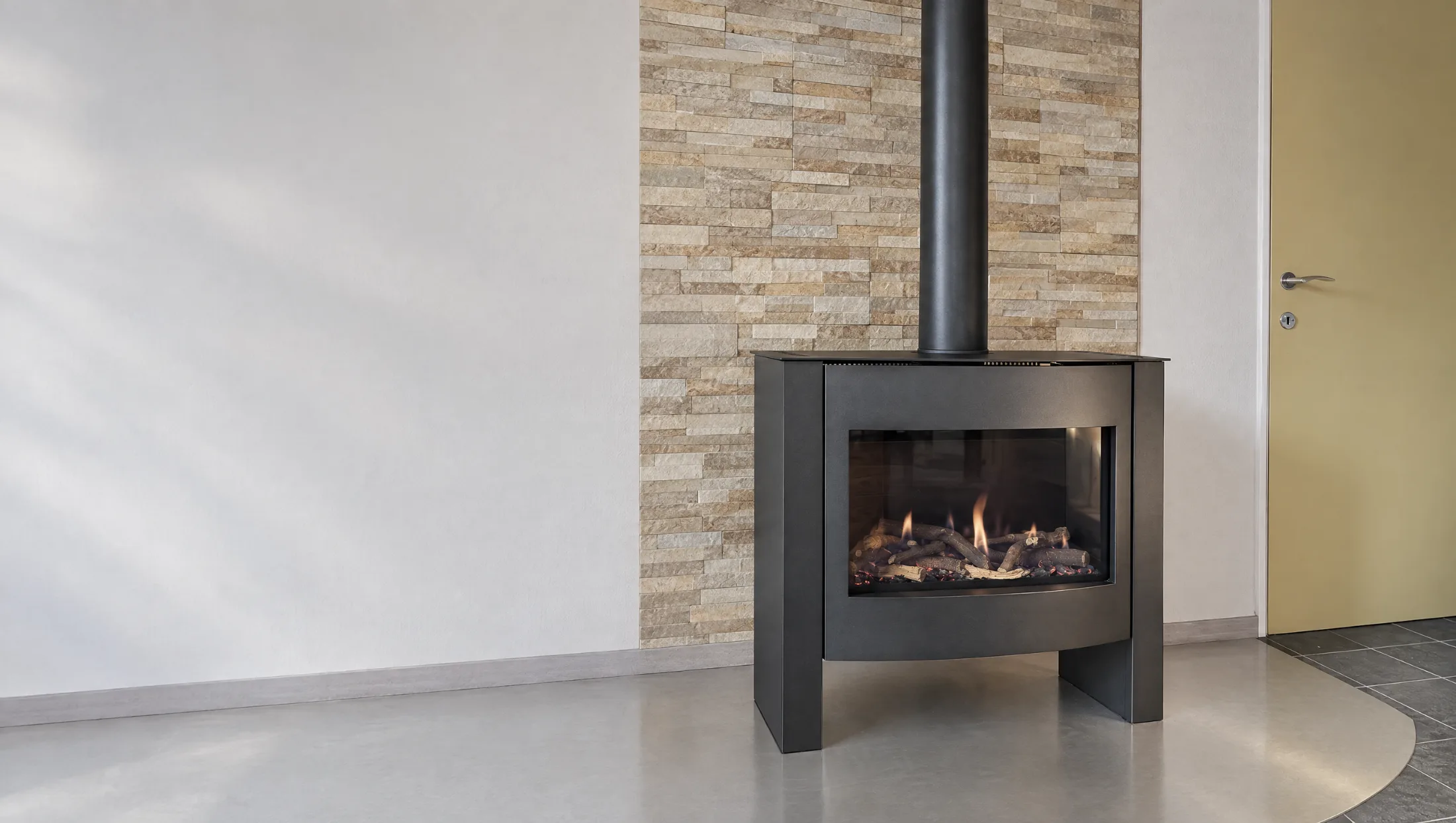 Foyer gaz Well Straler A8M installé à Andenne